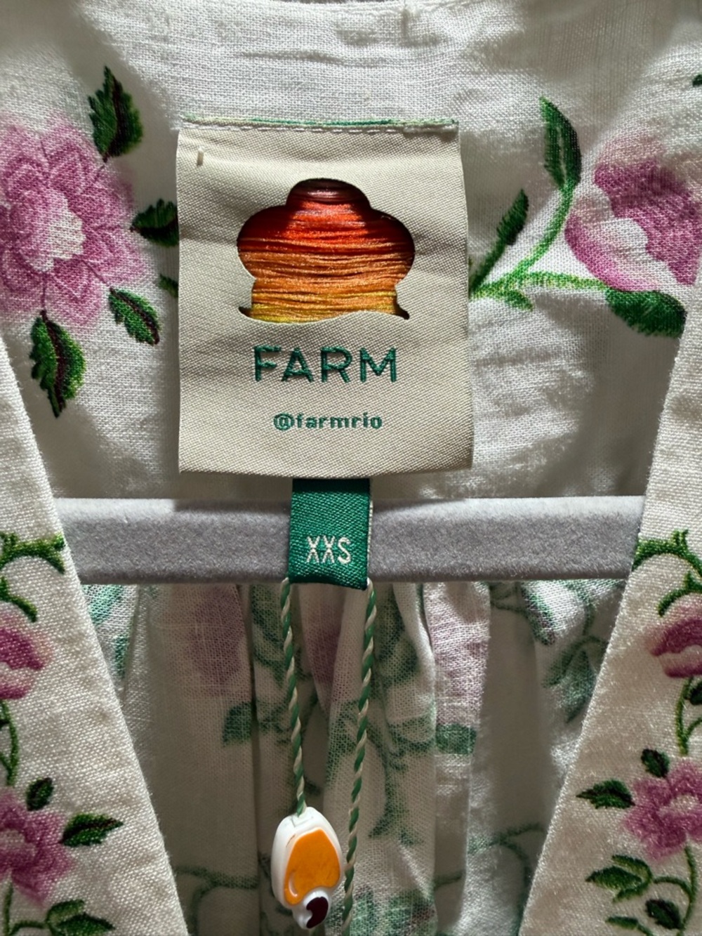 FARM Rio Folk Floral Off White Wide Leg Jumpsuit - Picture 3 of 9